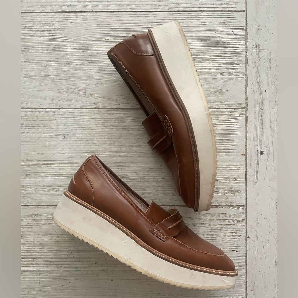 Zara platform loafer